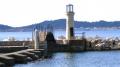 côté plage -détail du phare du Niel-